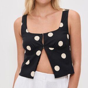 Reformation Moon Dot Jianna Top Size 0 NWT